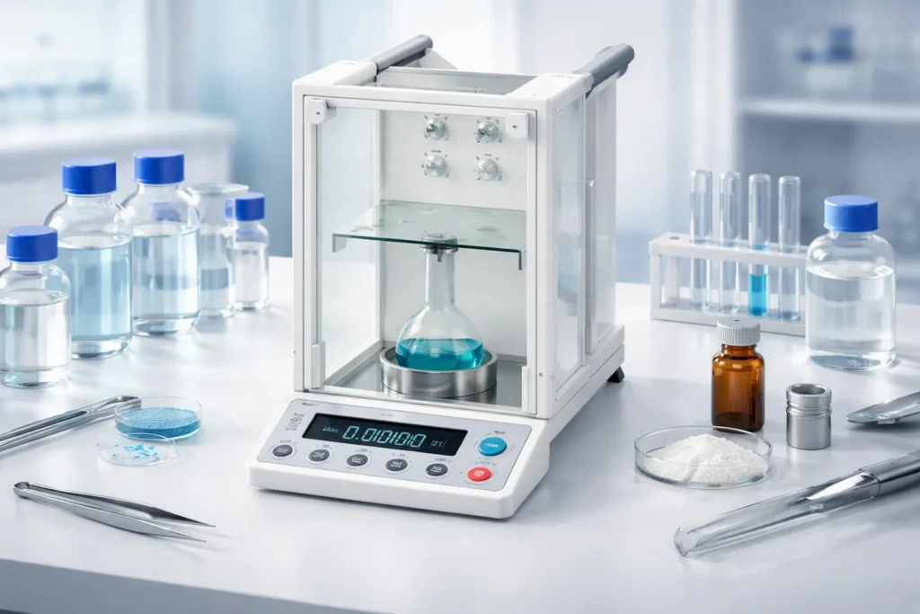 Cân phân tích vi lượng dùng trong ứng dụng phân tích hóa học và kiểm nghiệm