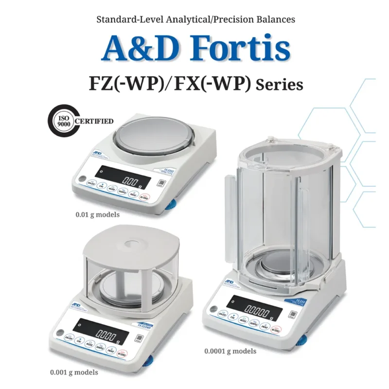 Cân kỹ thuật A&D Fortis FZ FX thế hệ mới trong dòng sản phẩm cân chính xác